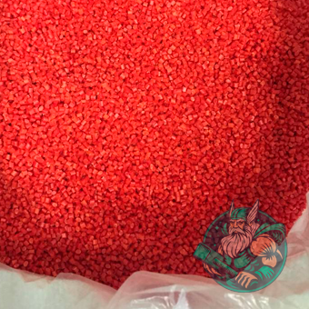 Полистирол гранулы красновато-оранжевые ПСМ-111-20 